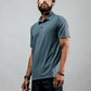 Varlo Men's Terra Recovery Polo in Ash Gray, view 8