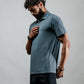 Varlo Men's Terra Recovery Polo in Ash Gray, view 10