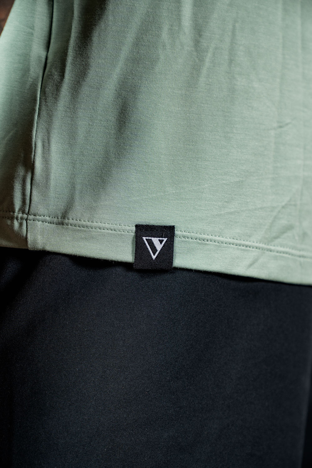 Varlo Men's Terra Recovery Polo in Low Light Olive, view 10
