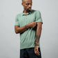 Varlo Men's Terra Recovery Polo in Low Light Olive, view 11