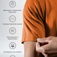 Varlo Men's Terra Recovery Polo in Sunfire Clay, view 3
