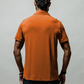 Varlo Men's Terra Recovery Polo in Sunfire Clay, view 4