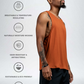 Varlo Men's Terra Recovery Tank in Sunfire Clay, view 2