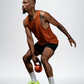 Varlo Men's Terra Recovery Tank in Sunfire Clay, view 12