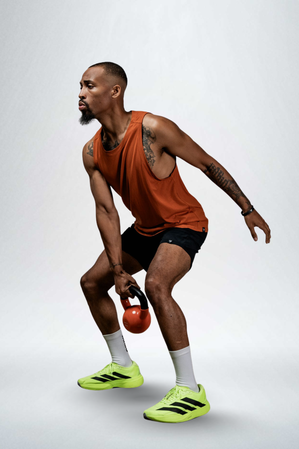 Varlo Men's Terra Recovery Tank in Sunfire Clay, view 12