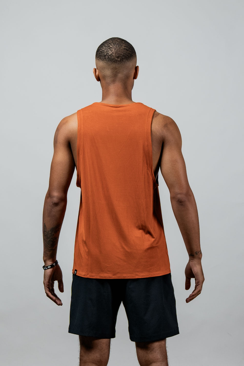 Varlo Men's Terra Recovery Tank in Sunfire Clay, view 4