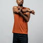Varlo Men's Terra Recovery Tank in Sunfire Clay, view 6