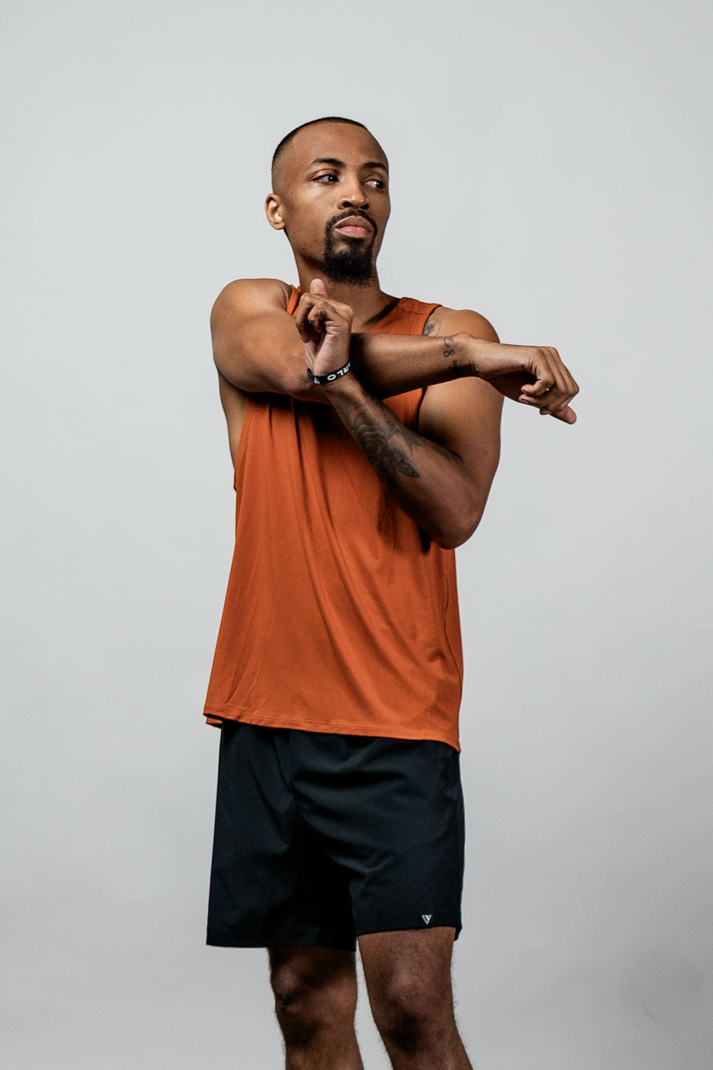 Varlo Men's Terra Recovery Tank in Sunfire Clay, view 6
