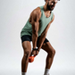 Varlo Men's Terra Recovery Tank in Low Light Olive, view 11