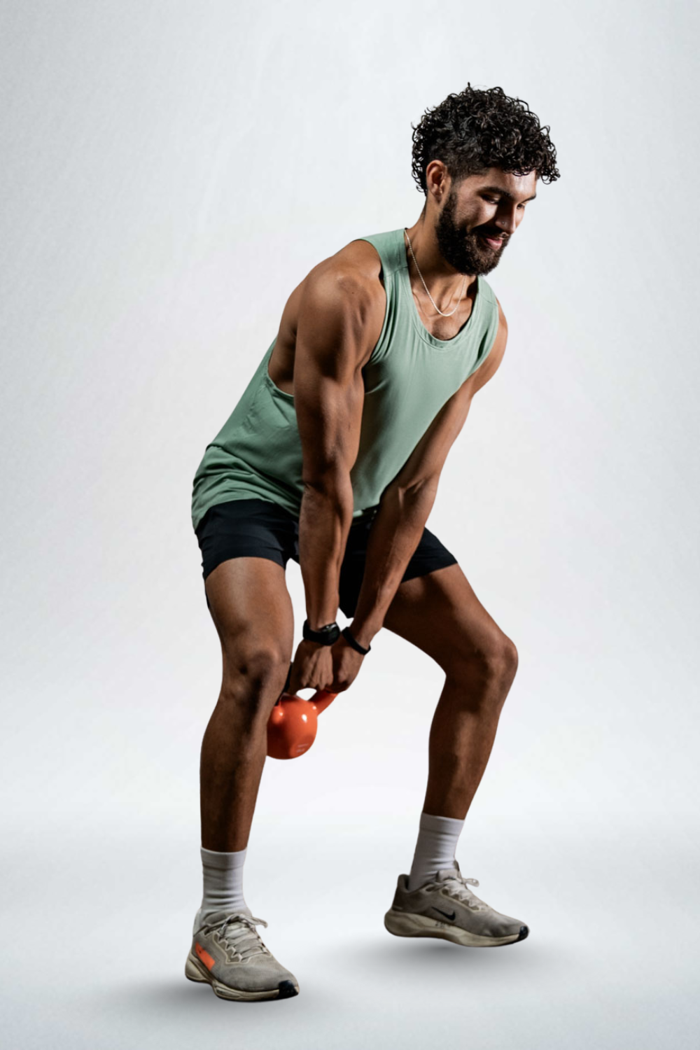 Varlo Men's Terra Recovery Tank in Low Light Olive, view 11