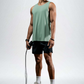 Varlo Men's Terra Recovery Tank in Low Light Olive, view 12