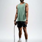Varlo Men's Terra Recovery Tank in Low Light Olive, view 13