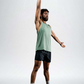 Varlo Men's Terra Recovery Tank in Low Light Olive, view 15