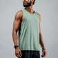 Varlo Men's Terra Recovery Tank in Low Light Olive, view 7