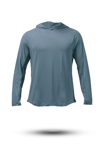 Varlo Men's Terra Recovery Element Hoodie Shirt in Ash Gray