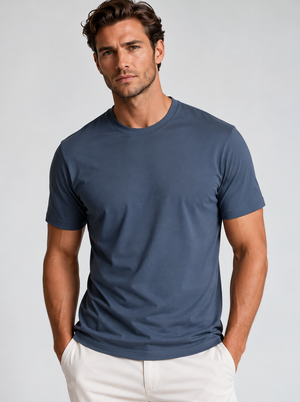 CINQO Men's Tech Tee, Blue Night