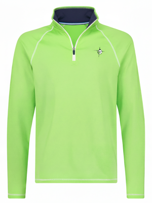 White Water Life New Harbor Quarter Zip in Green