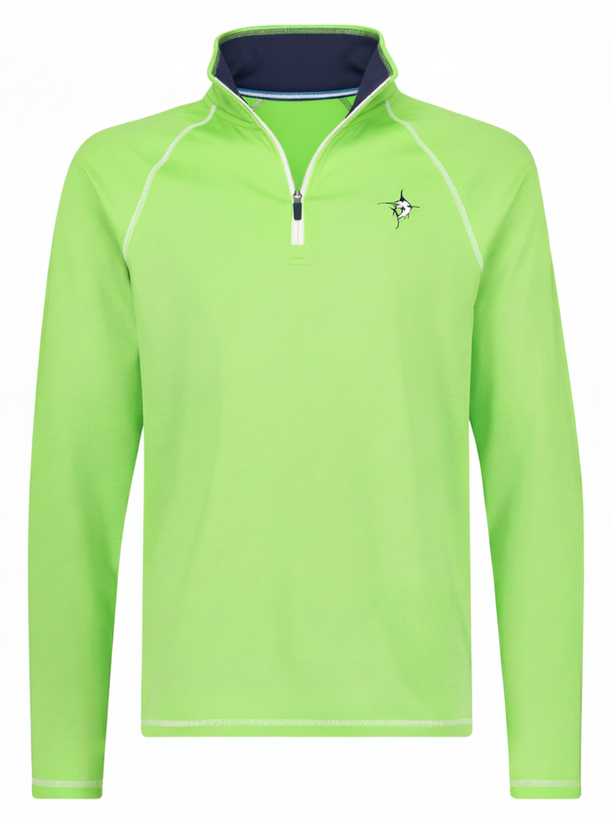 White Water Life New Harbor Quarter Zip in Green