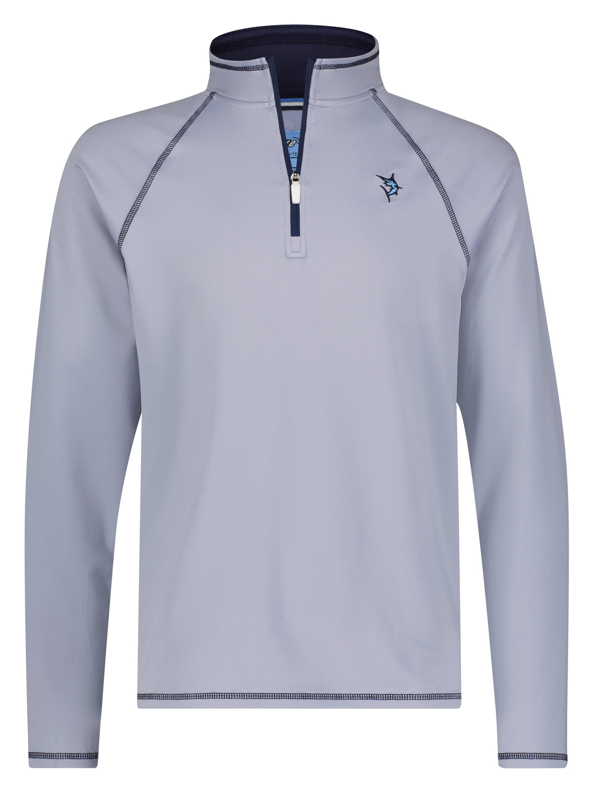 White Water Life New Harbor Quarter Zip in Grey