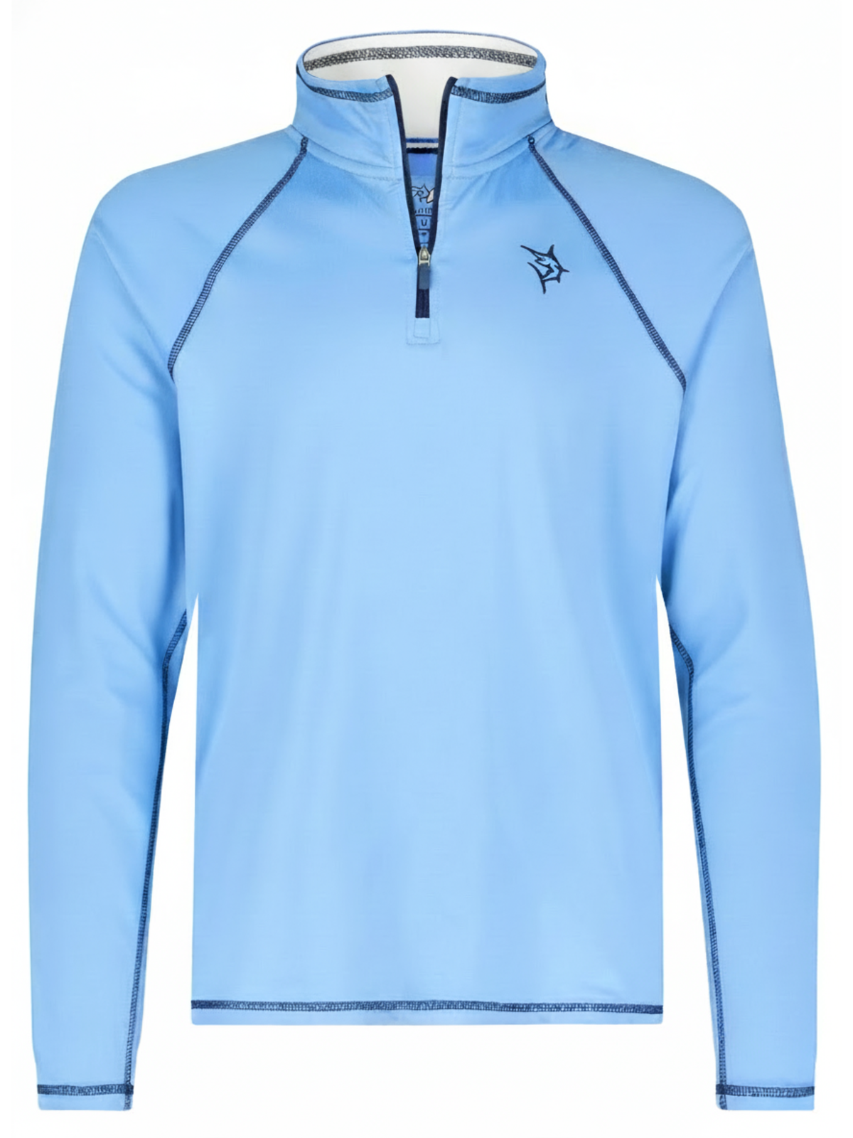 White Water Life New Harbor Quarter Zip in Light Blue, view 6