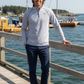 White Water Life New Harbor Quarter Zip in Grey, view 4