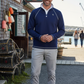 White Water Life New Harbor Quarter Zip in Navy, view 4