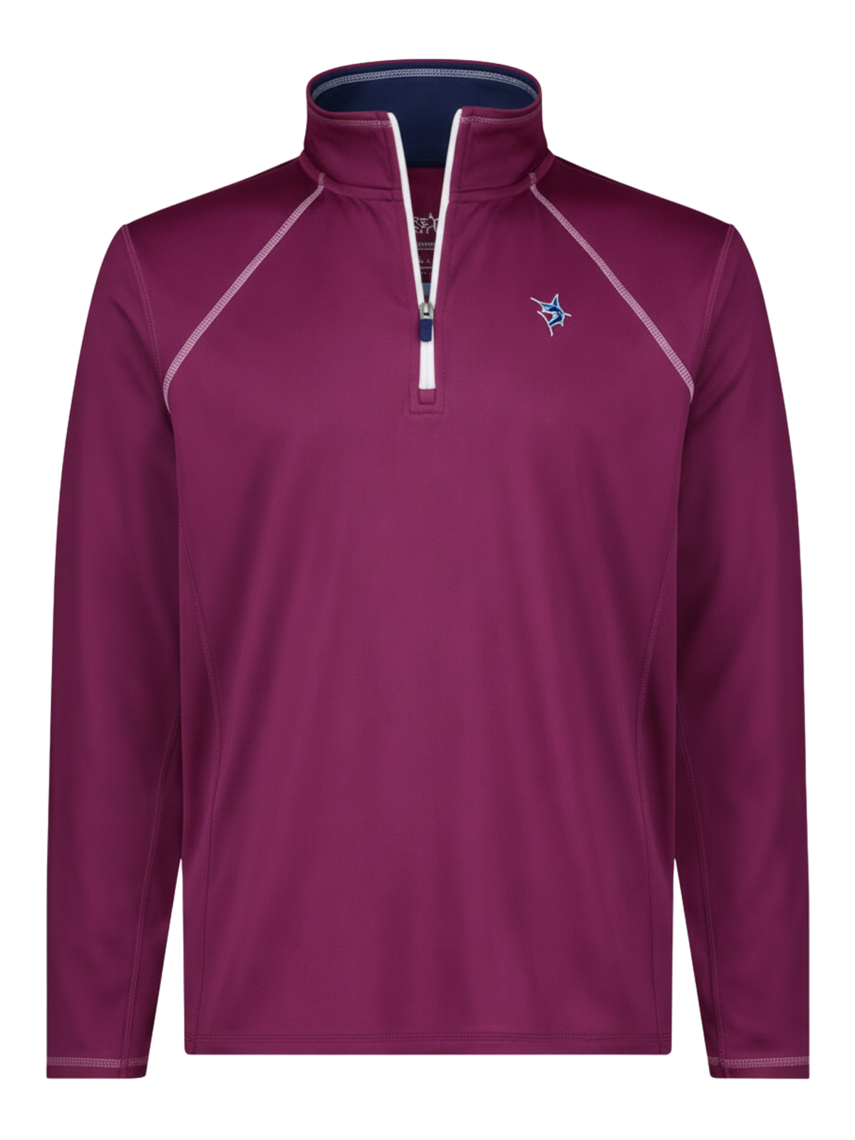 White Water Life New Harbor Quarter Zip in Plum
