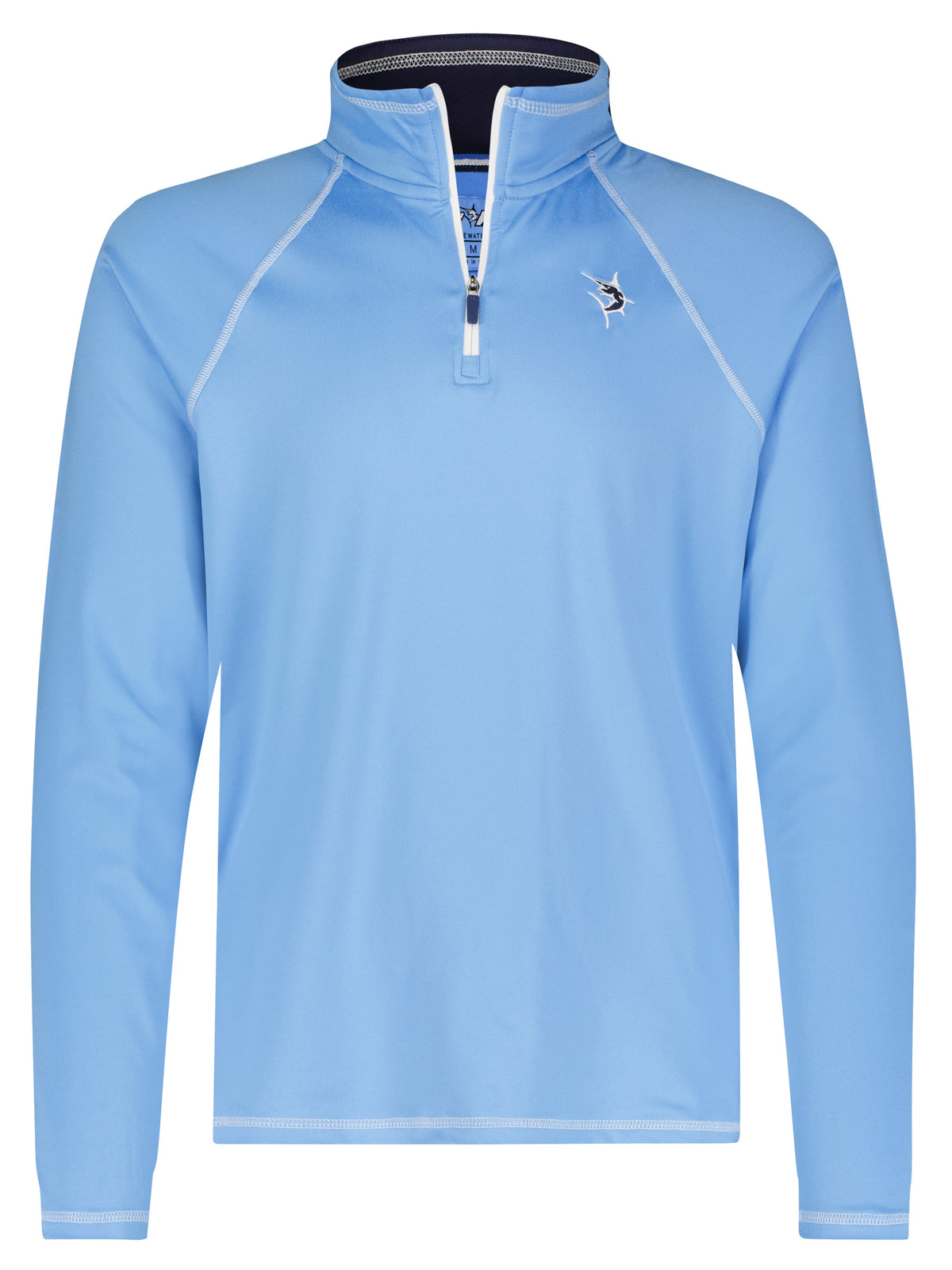 White Water Life New Harbor Quarter Zip in Light Blue