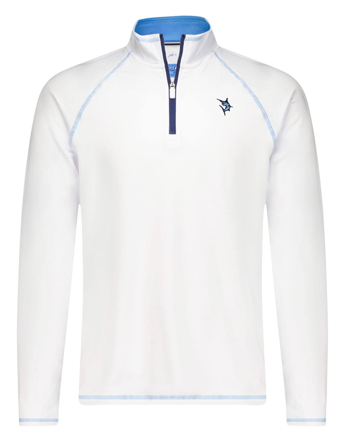 White Water Life New Harbor Quarter Zip in White