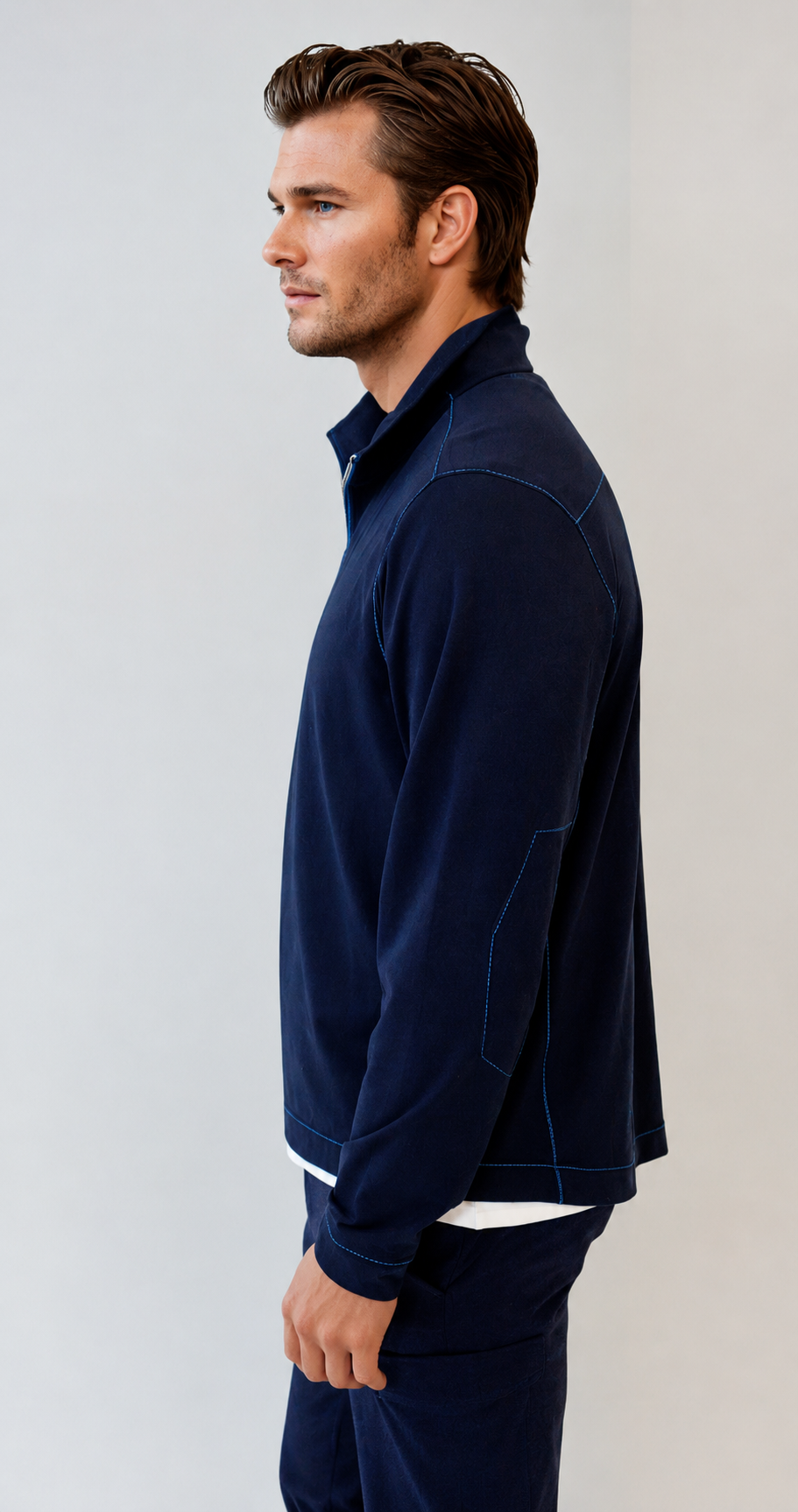 Buki CINQO travel half zip navy, image 3 of 4