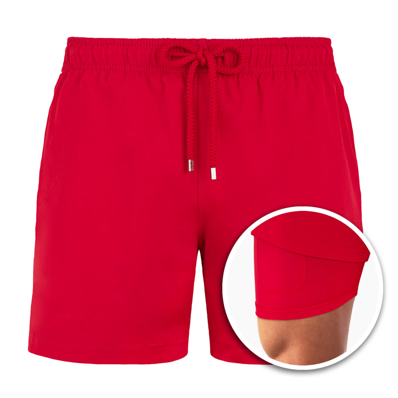 Red-swim-trunks
