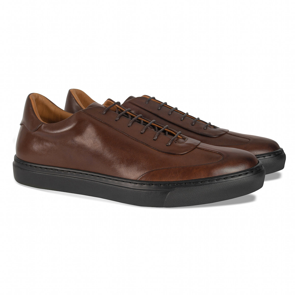 MOCALMO Men's Rigoletto T-Toe Sneaker in Brown, view 3