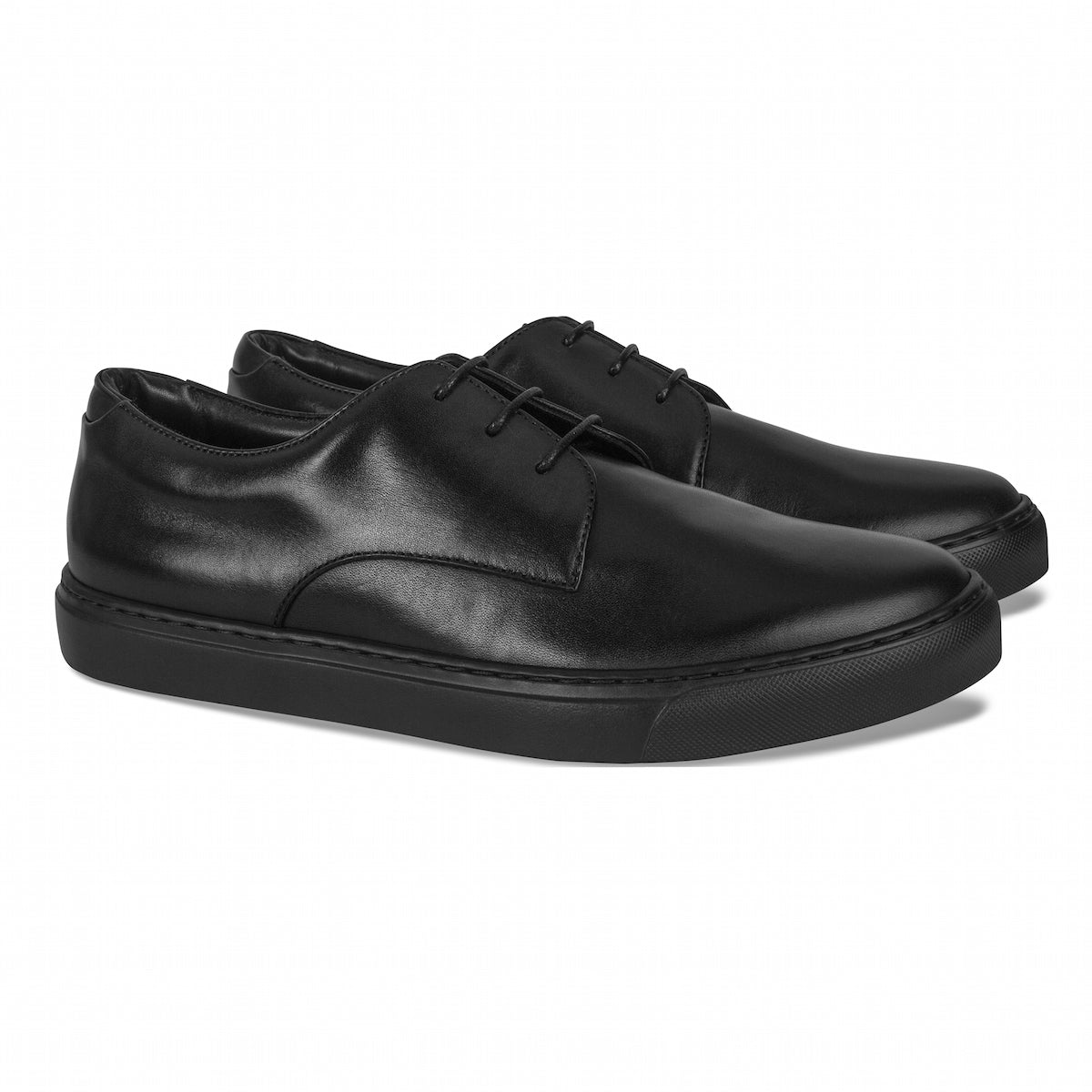 MOCALMO Men's Rodolfo Derby Sneaker in Black, view 3