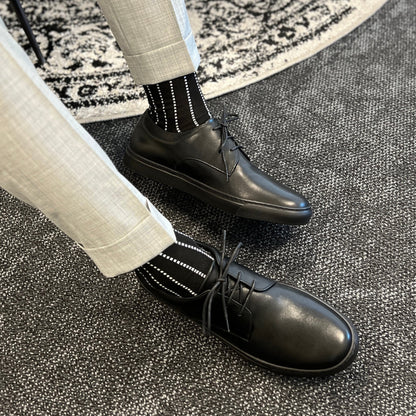 MOCALMO Men's Rodolfo Derby Sneaker in Black, view 2