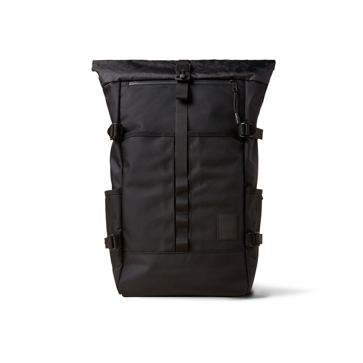 The Brown Buffalo Rolltop roll top backpack in Ballistic Black, view 2