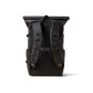 The Brown Buffalo Rolltop roll top backpack in Ballistic Black, view 3