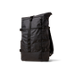 The Brown Buffalo Rolltop roll top backpack in Black Grid
