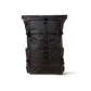 The Brown Buffalo Rolltop roll top backpack in Black Grid, view 2