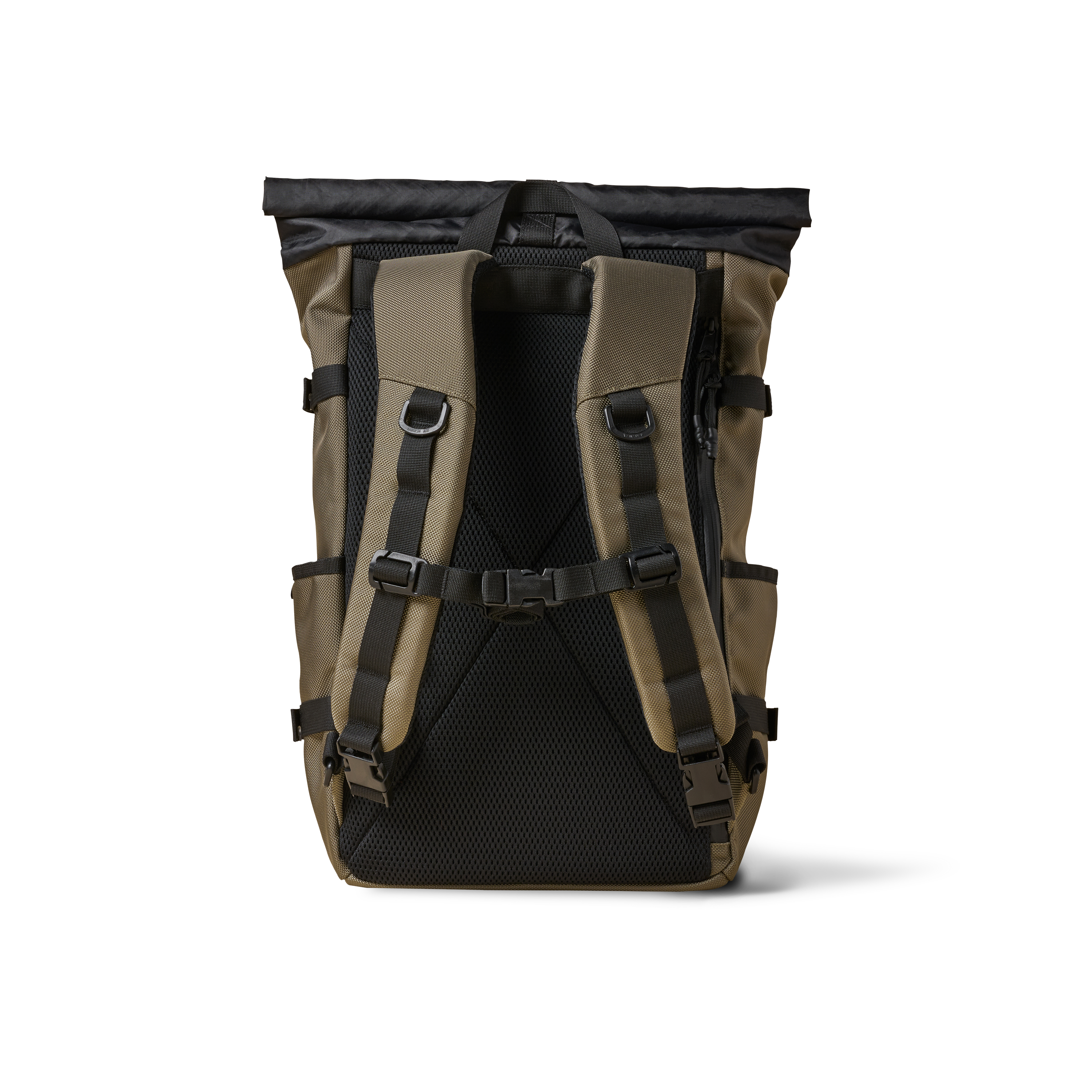The Brown Buffalo Rolltop roll top backpack in Ranger Green Ballistic, view 3