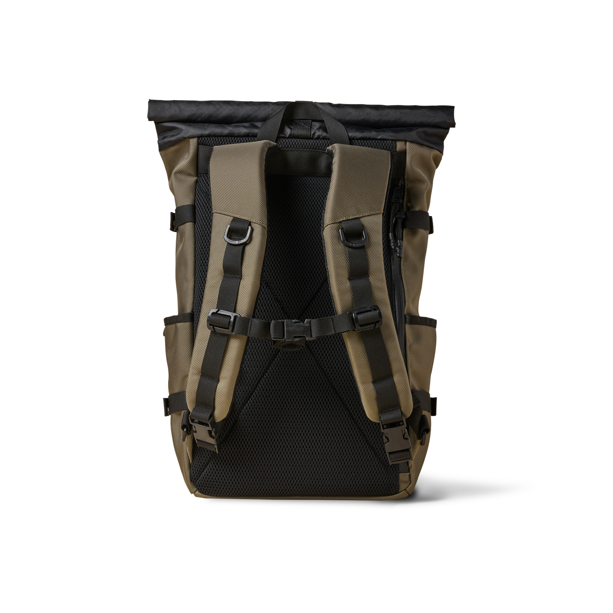 The Brown Buffalo Rolltop roll top backpack in Ranger Green Ballistic, view 3