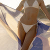 Ruby Mint Mykonos Cotton Pareo, Santorini Blue and Pink