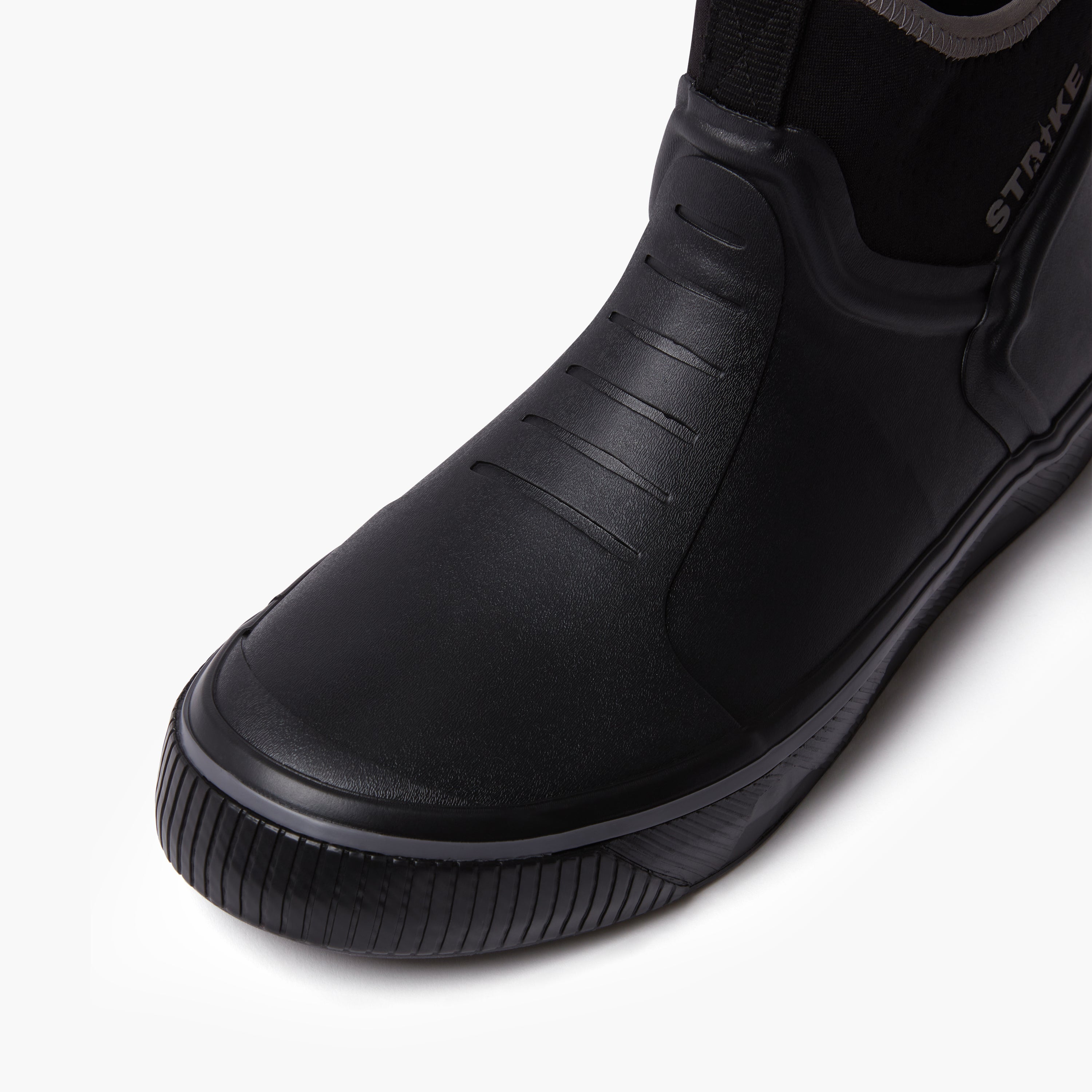 STRIKE Bigeye men's deck boot black, detail view