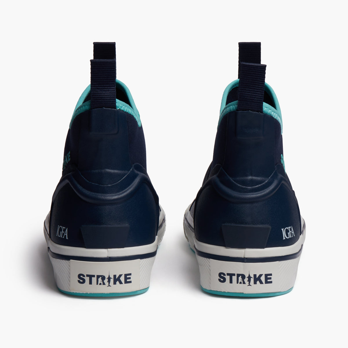 STRIKE Bigeye men's deck boot navy and aqua, image 8 of 8