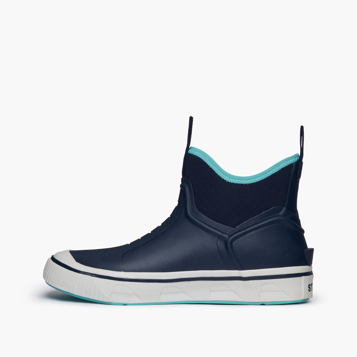 STRIKE Bigeye men's deck boot navy and aqua, image 3 of 8