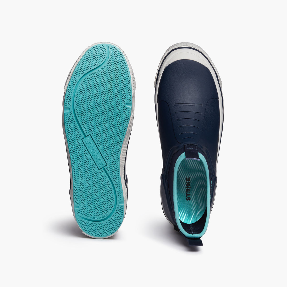 STRIKE Bigeye men's deck boot navy and aqua, image 7 of 8