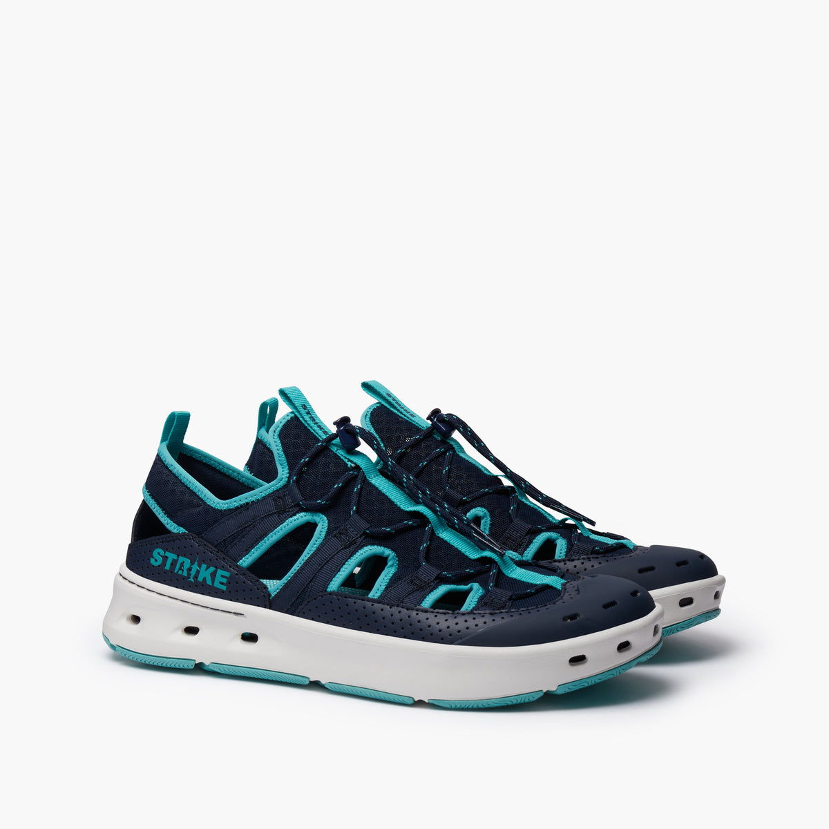 STRIKE Bluefin men's water sandal navy and aqua, image 5 of 8