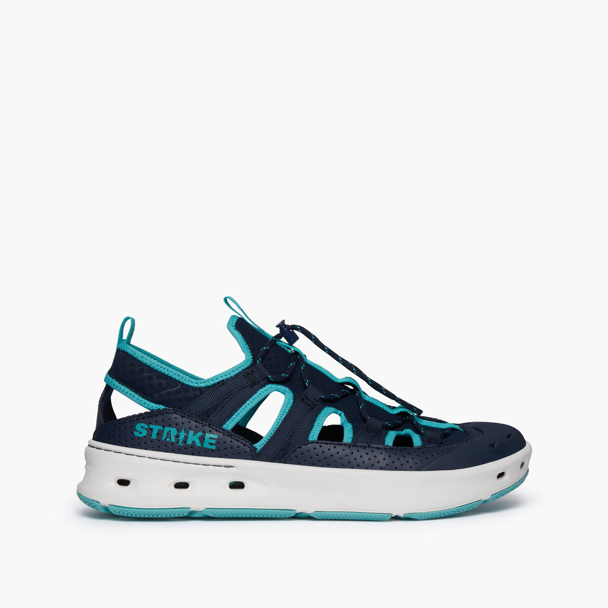 STRIKE Bluefin men's water sandal navy and aqua, image 1 of 8