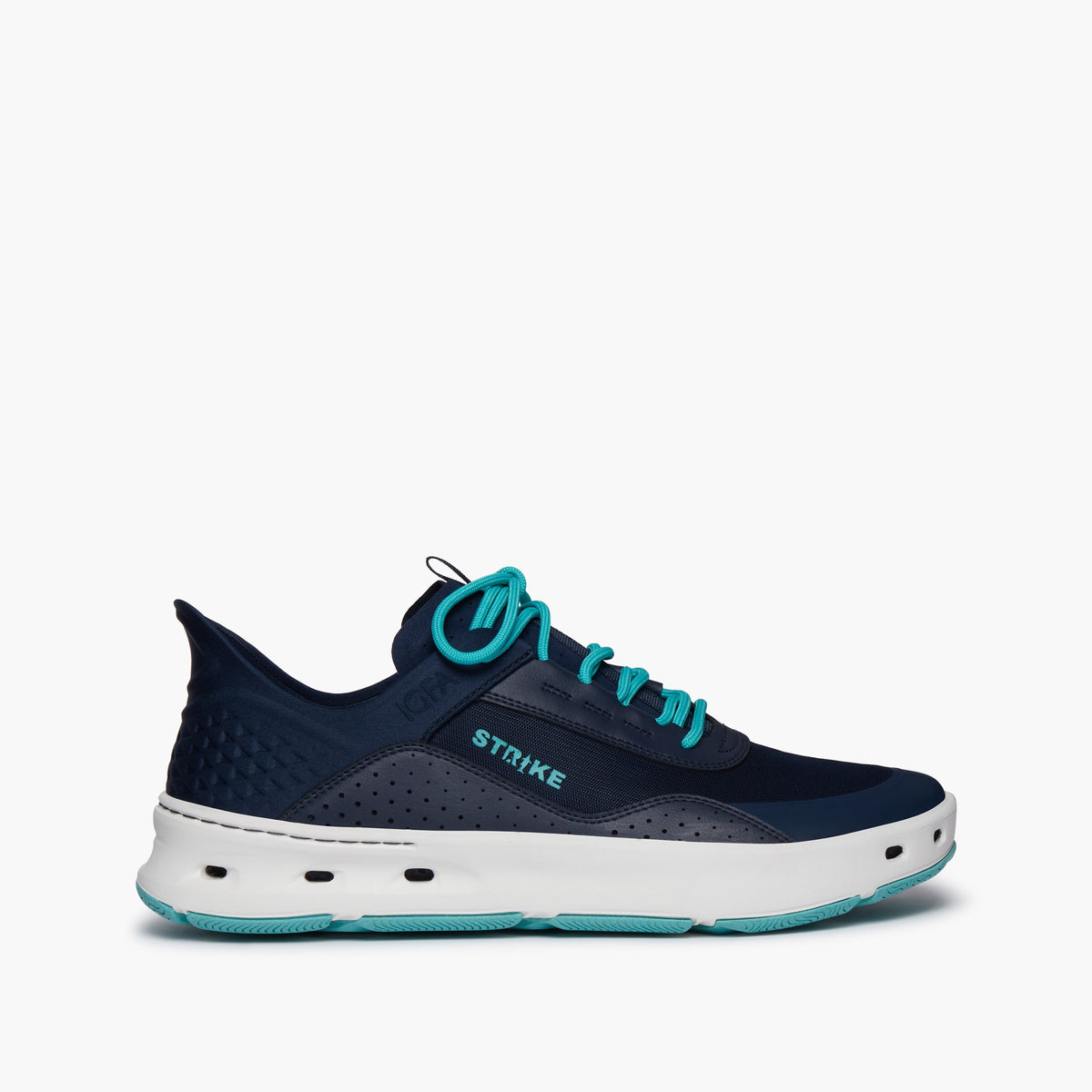 STRIKE Bluefin men's lace water sneaker navy and aqua, image 1 of 8