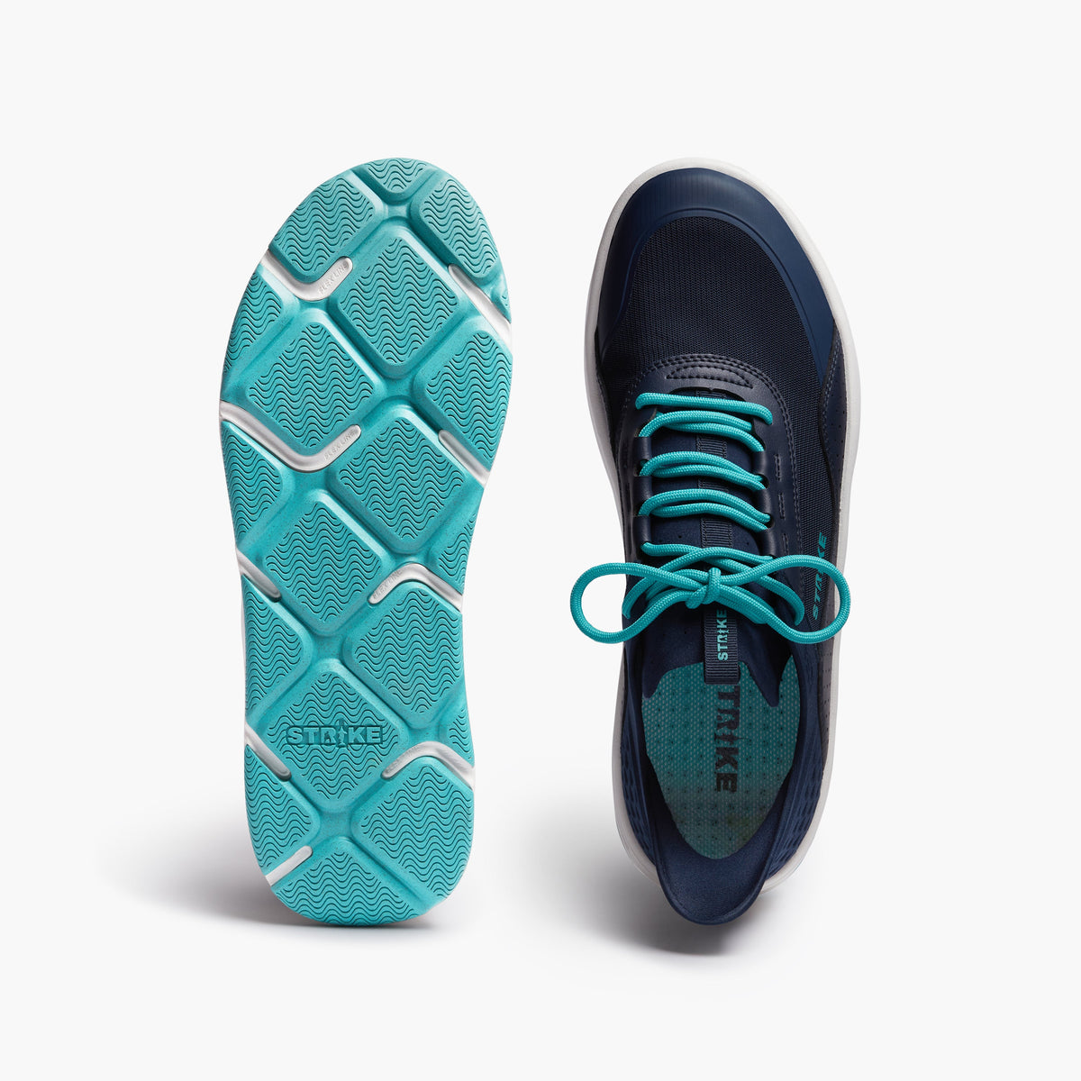 STRIKE Bluefin men's lace water sneaker navy and aqua, image 7 of 8