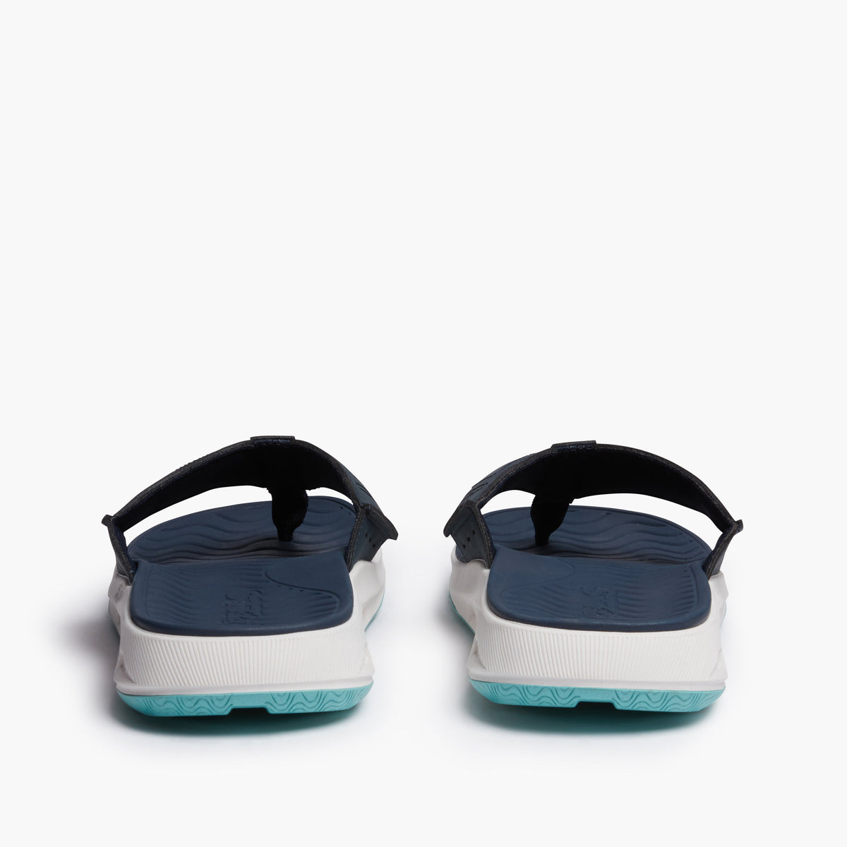 STRIKE Narrowtooth men's flip flop navy and aqua, image 8 of 8
